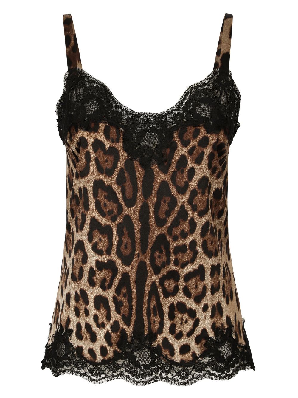 Dolce & Gabbana DOLCE & GABBANA- Leopard Print Silk Top