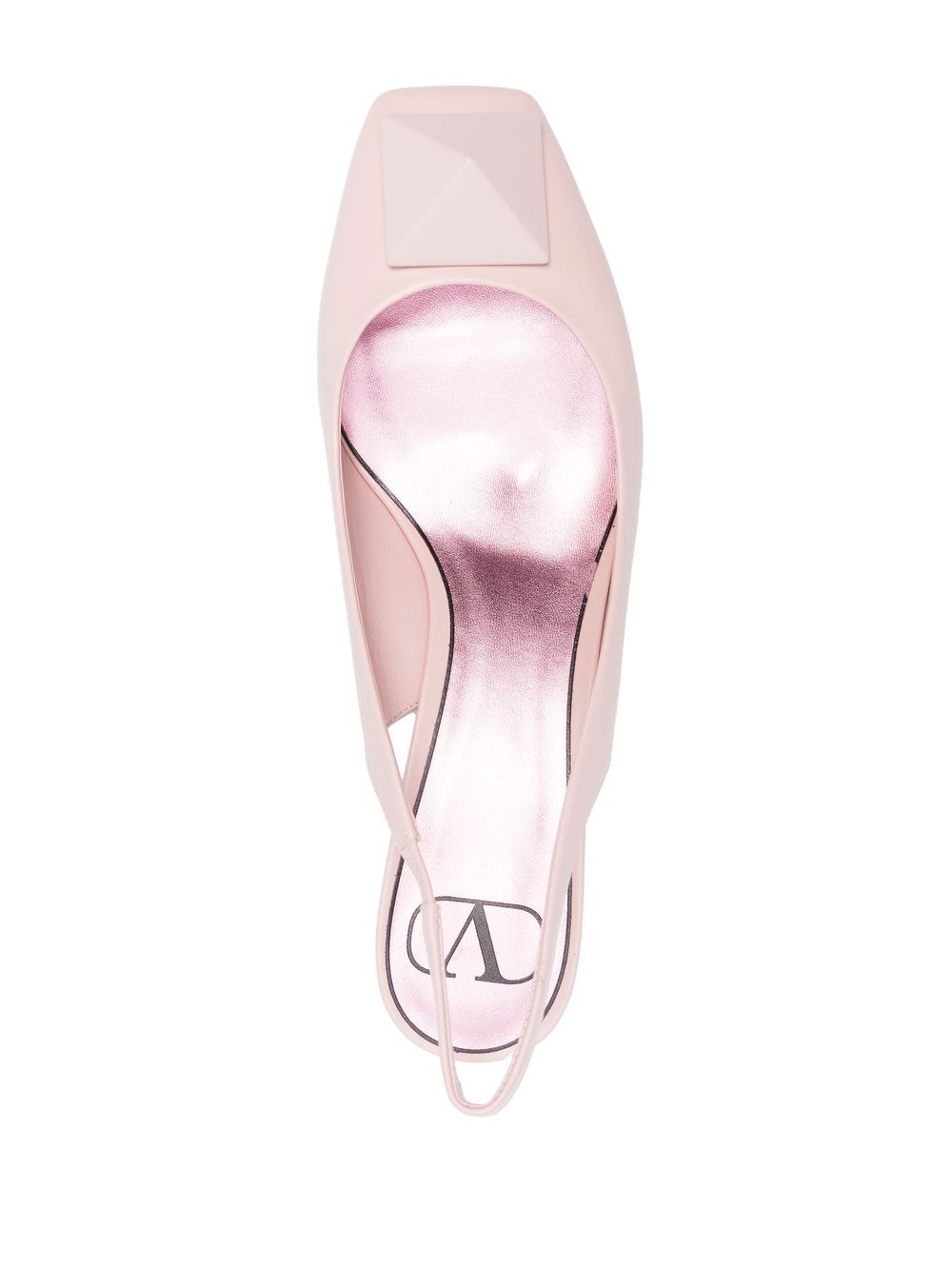 VALENTINO GARAVANI VALENTINO GARAVANI- One Stud Leather Slingback Pumps