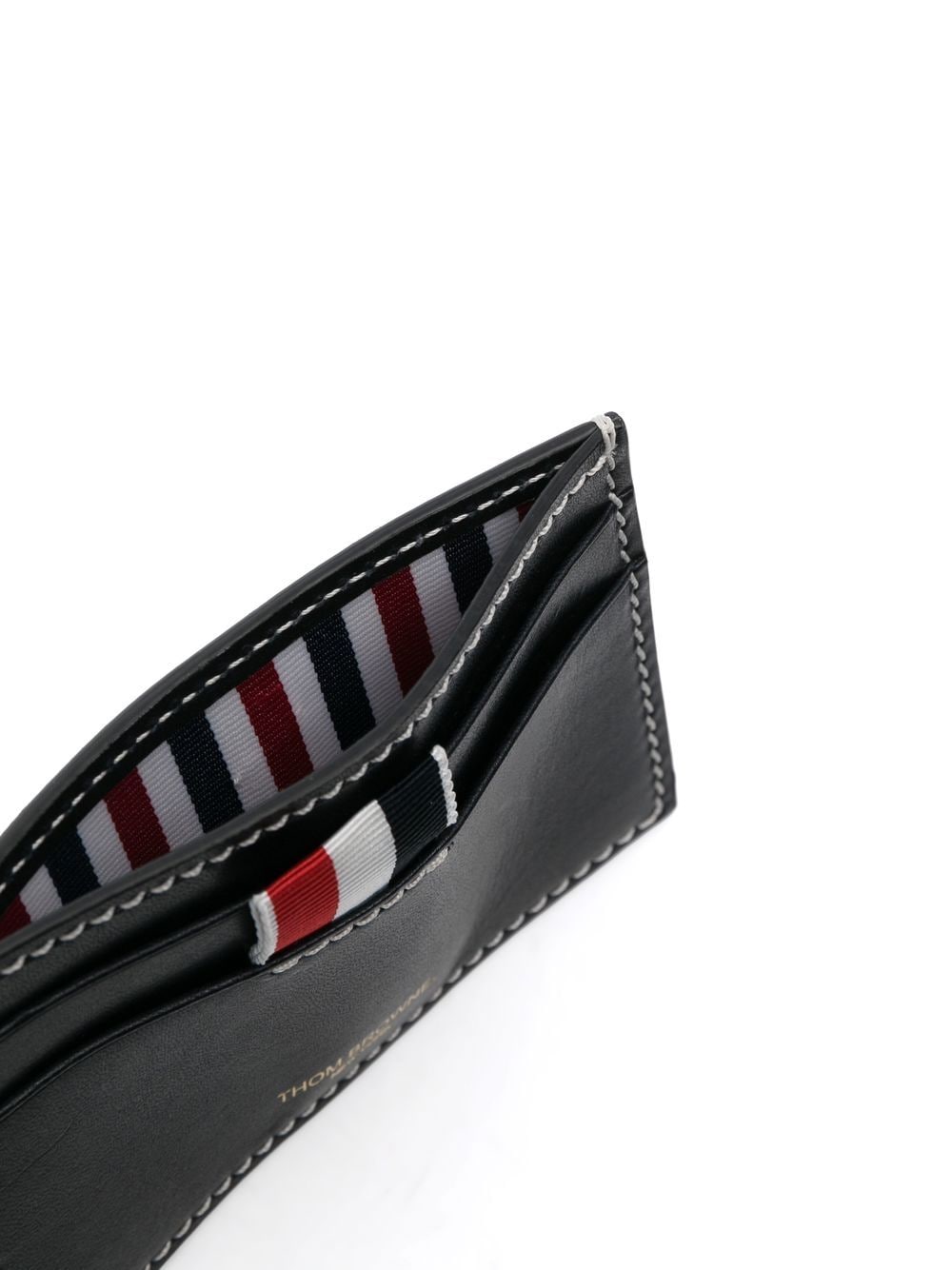 Thom Browne THOM BROWNE- Leather Single Credit Card Case