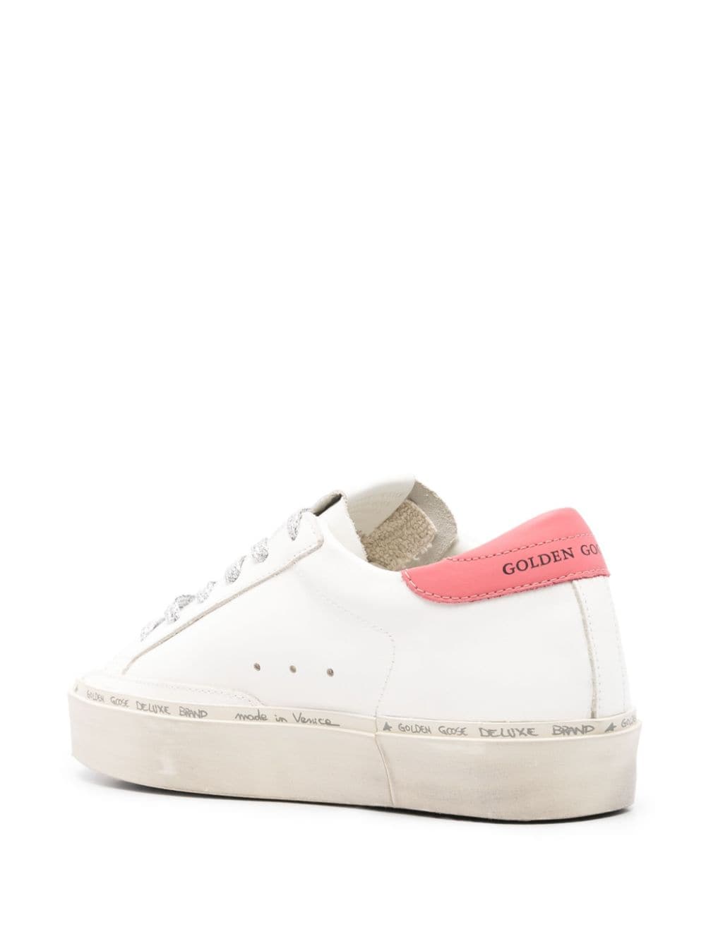 Golden Goose GOLDEN GOOSE- Hi Star Leather Sneakers