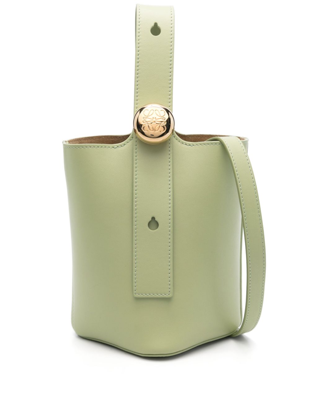 Loewe LOEWE- Pebble Mini Leather Bucket Bag