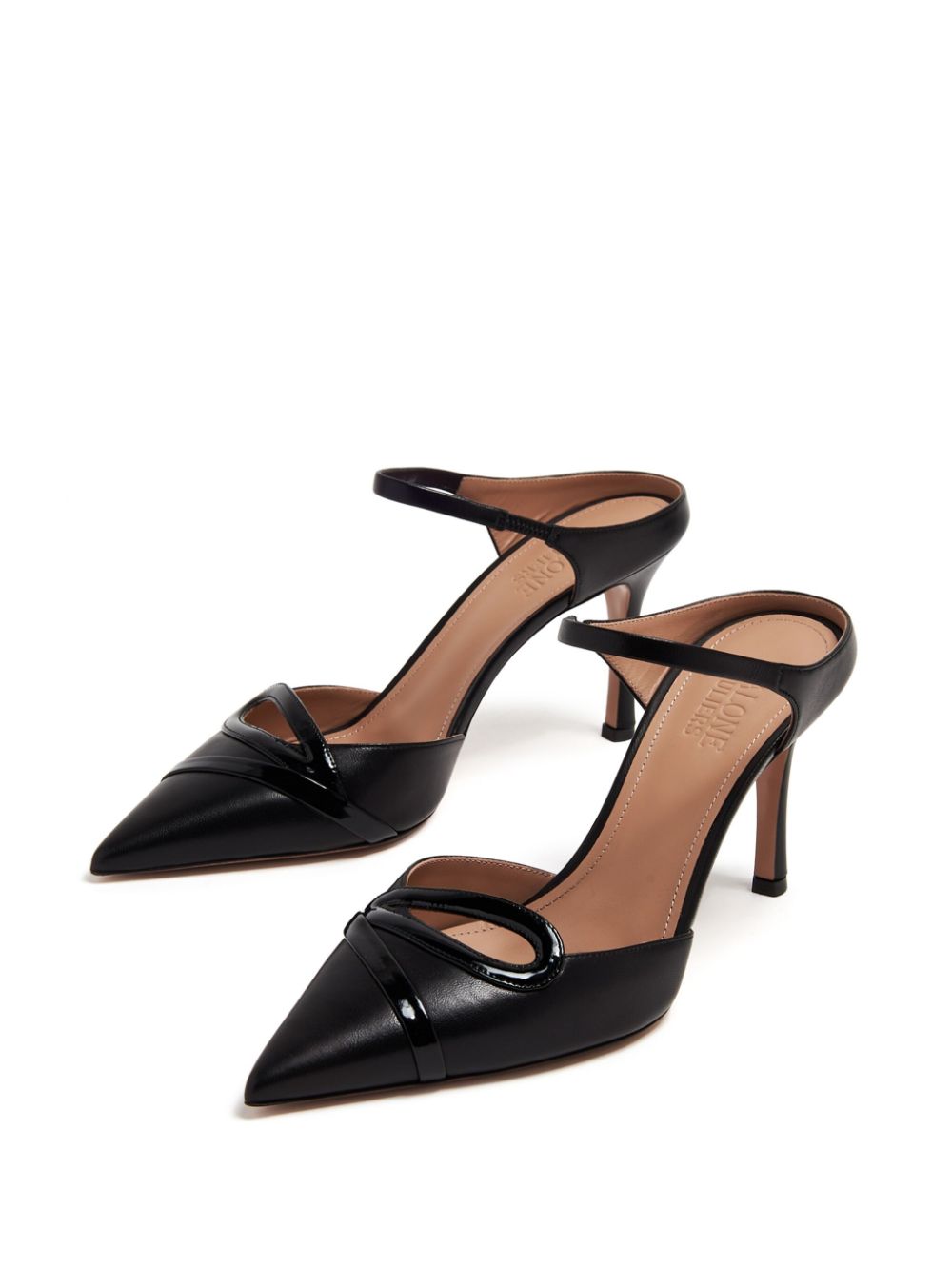 Malone Souliers MALONE SOULIERS- Bonnie 80 Leather Stiletto Mules