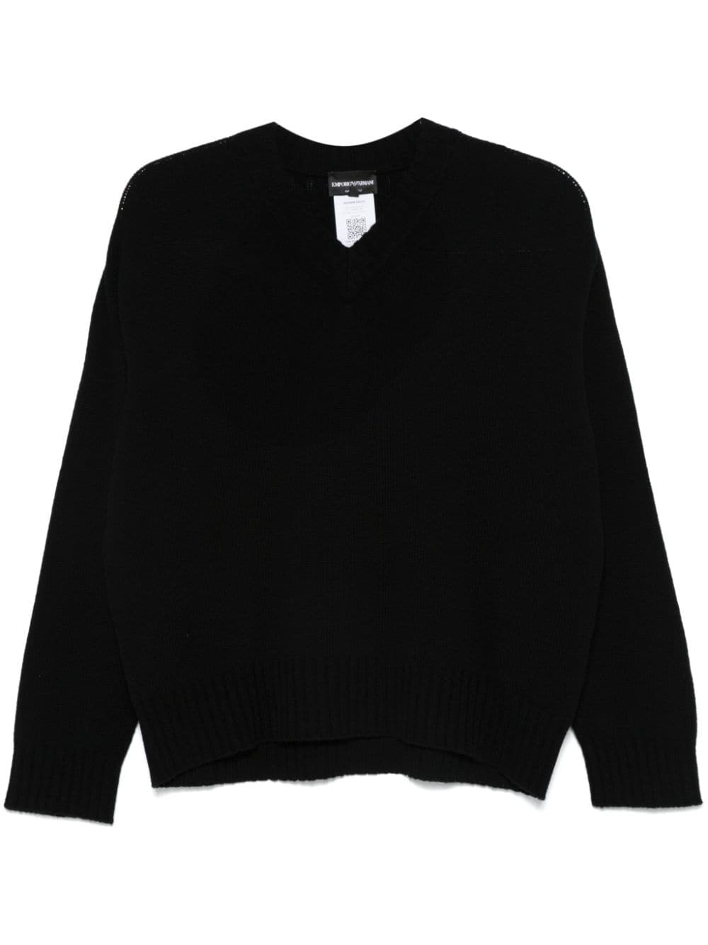 Emporio Armani EMPORIO ARMANI- Wool V-necked Sweater