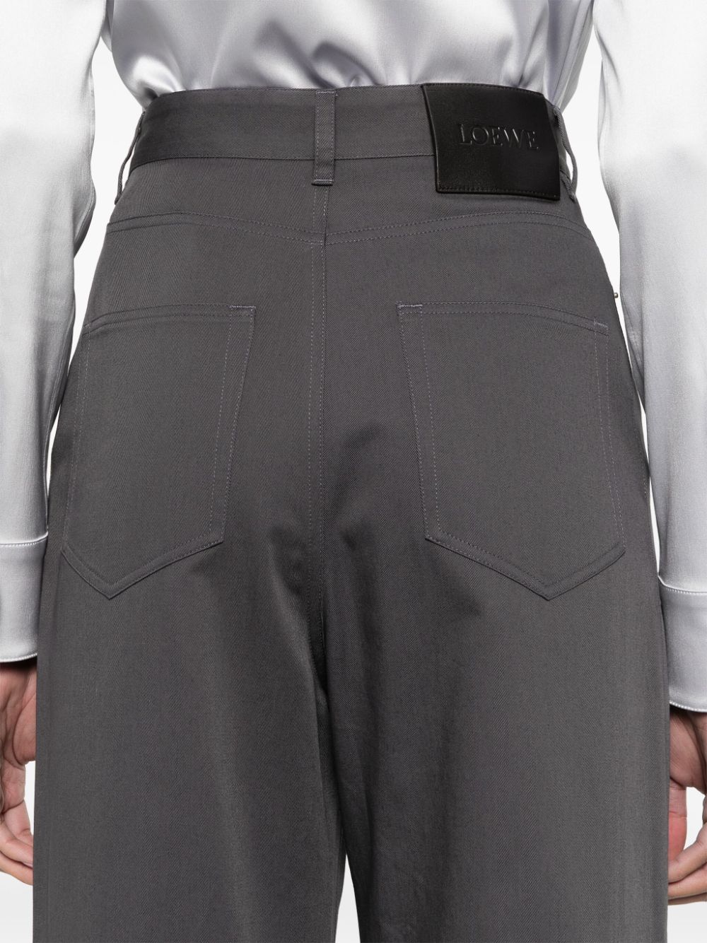 Loewe LOEWE- High-waisted Cotton Trousers