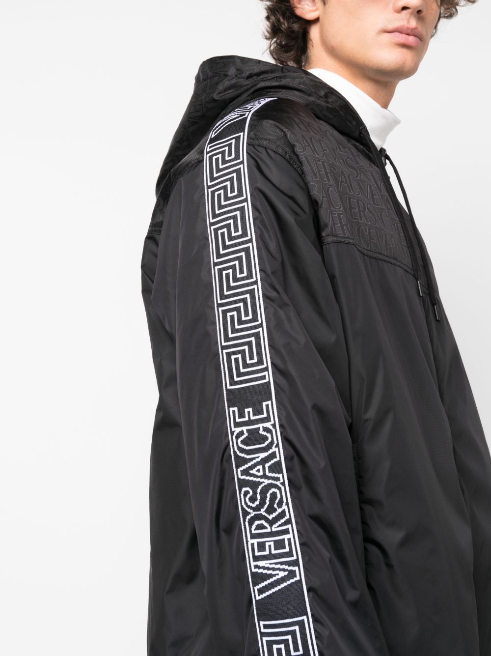 Versace VERSACE- Logo Hooded Jacket