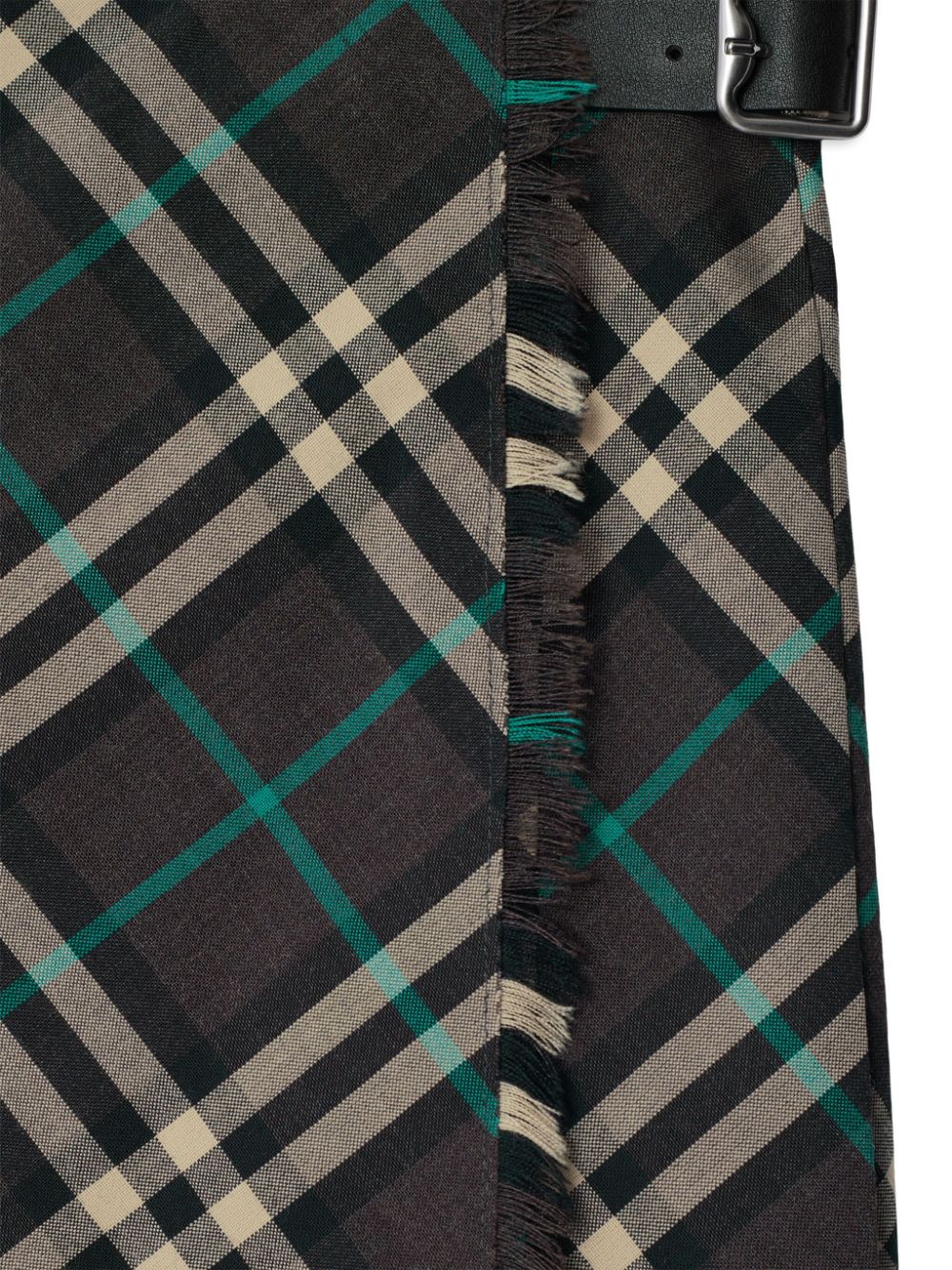 Burberry BURBERRY- Check Wool Blend Mini Skirt