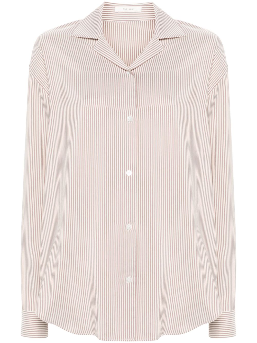 The Row THE ROW- Valene Striped Silk Shirt