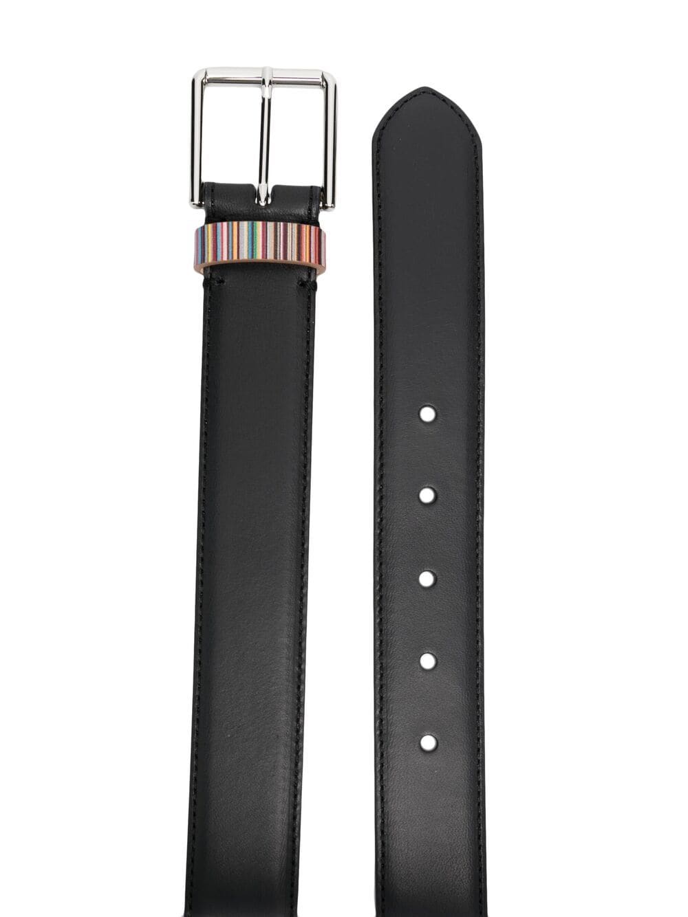 Paul Smith PAUL SMITH- Signature Stripe Leather Belt