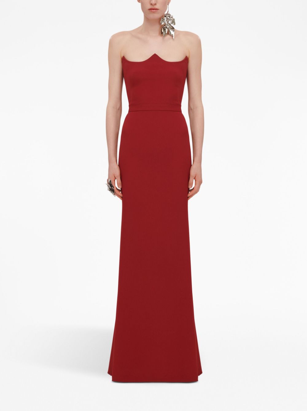 Alexander McQueen ALEXANDER MCQUEEN- Strapless Maxi Dress