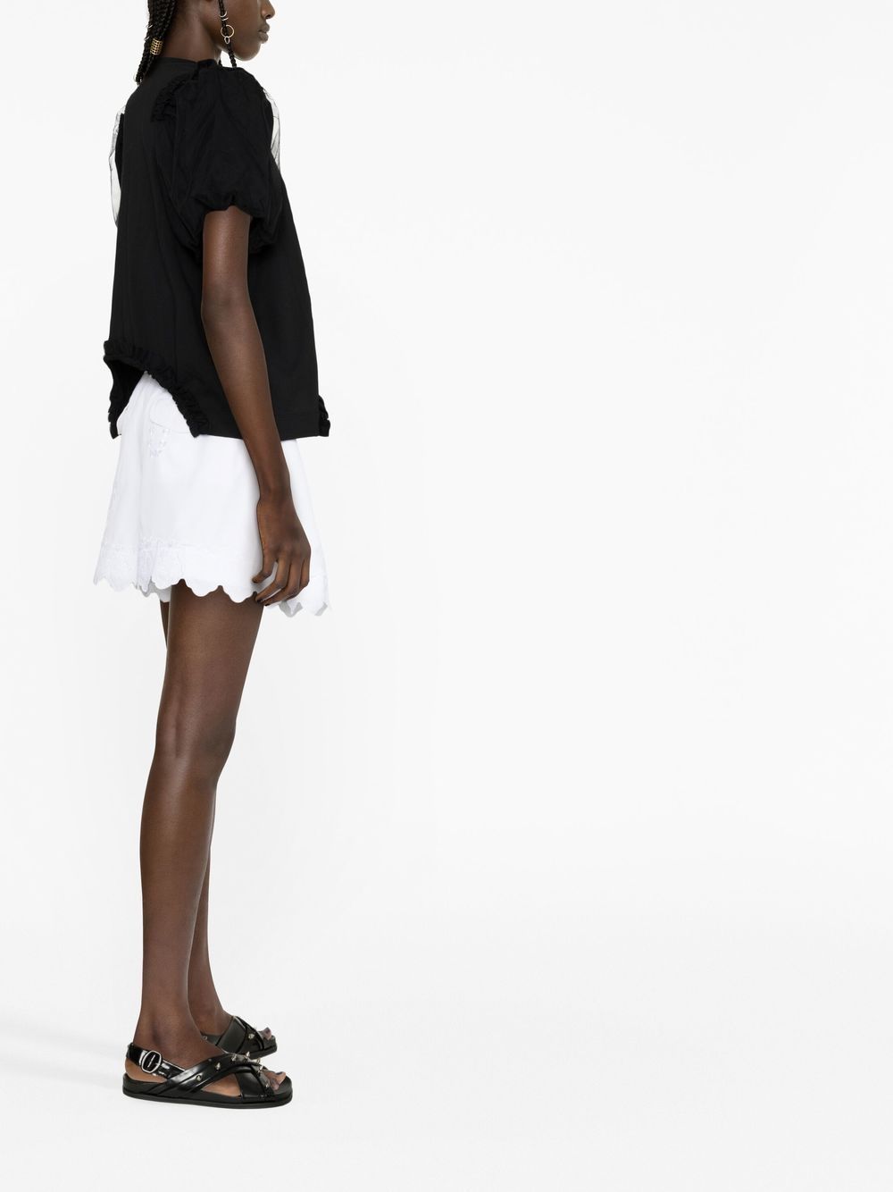 Simone Rocha SIMONE ROCHA- Embroidered Cotton Shorts