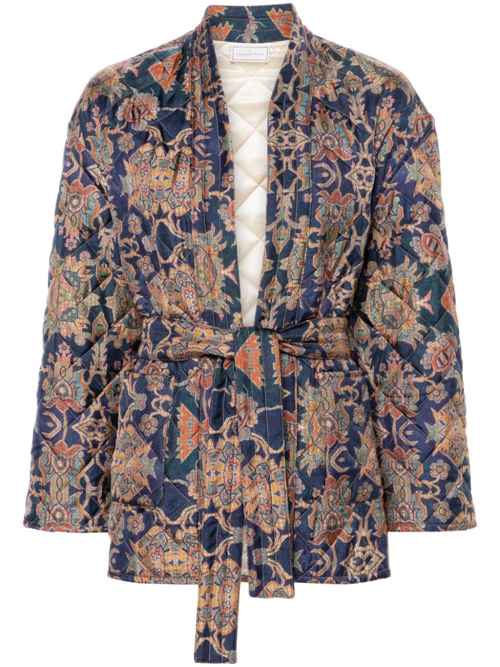 Pierre-Louis Mascia PIERRE-LOUIS MASCIA- Silk Blend Padded Kimono