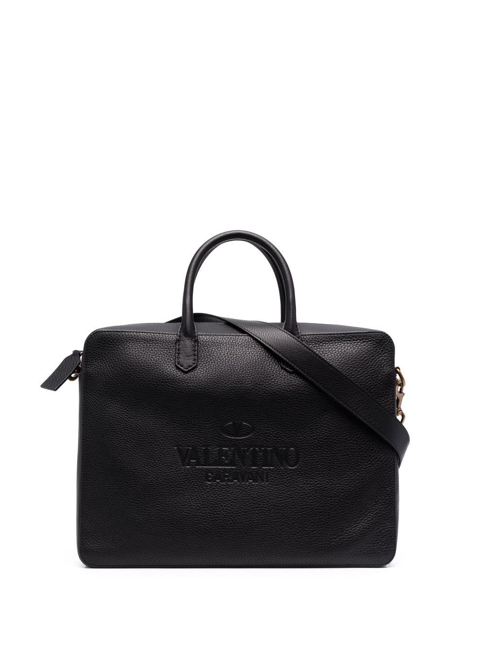 VALENTINO GARAVANI VALENTINO GARAVANI- Valentino Garavani Identity Leather Briefcase