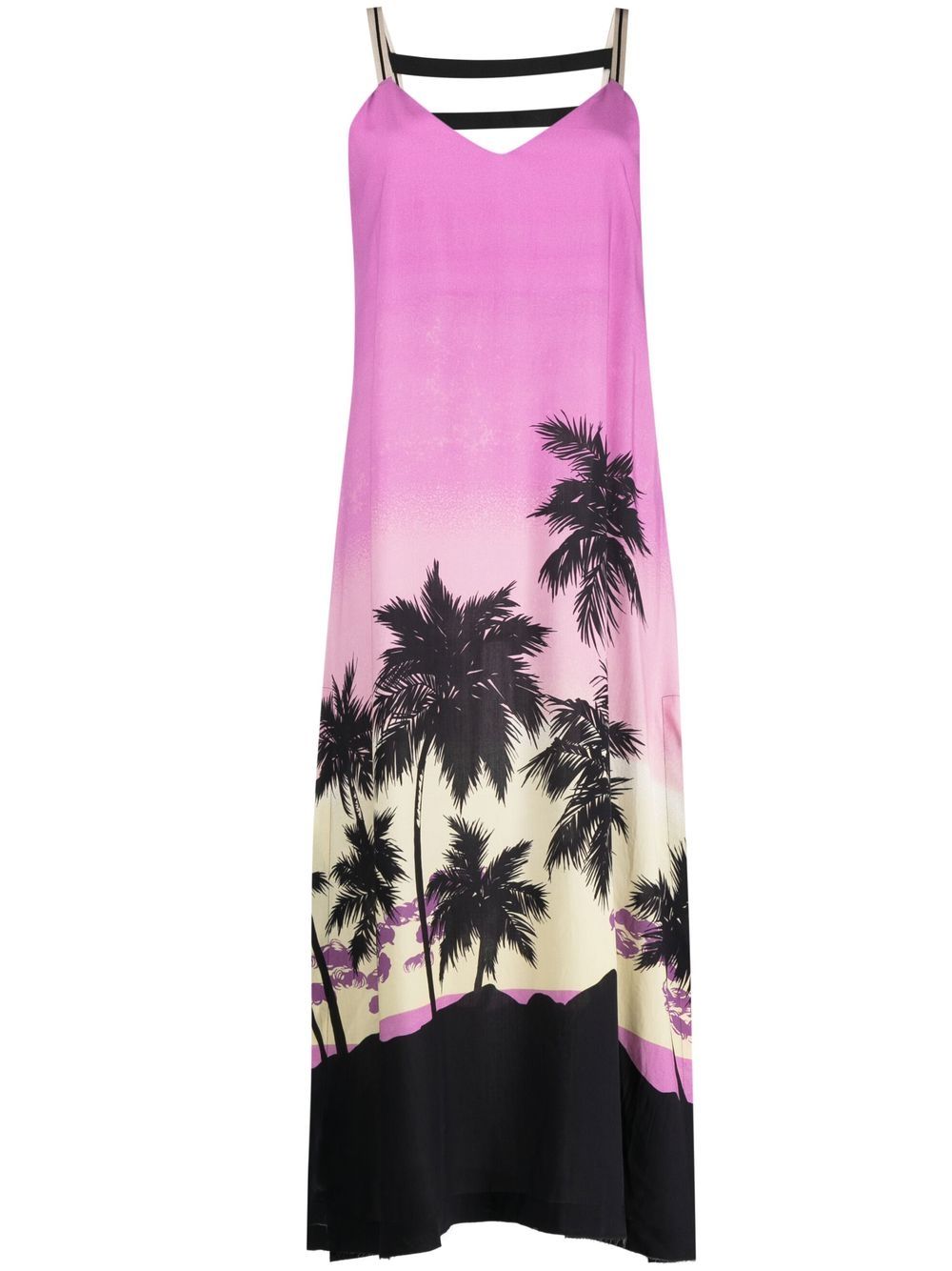 PALM ANGELS PALM ANGELS- Sunset Print Midi Dress