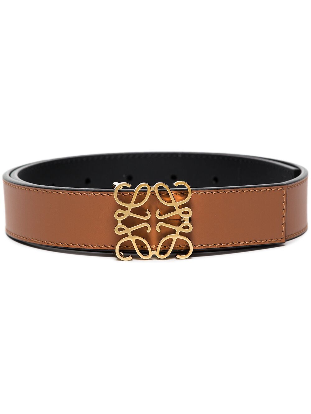 Loewe LOEWE- Anagram Reversible Leather Belt