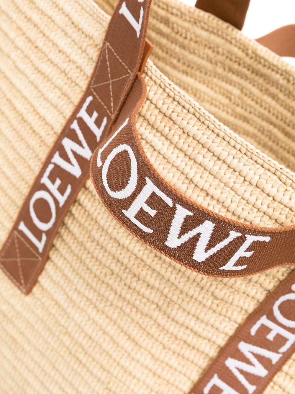 Loewe LOEWE- Logo Raffia Shopping Bag