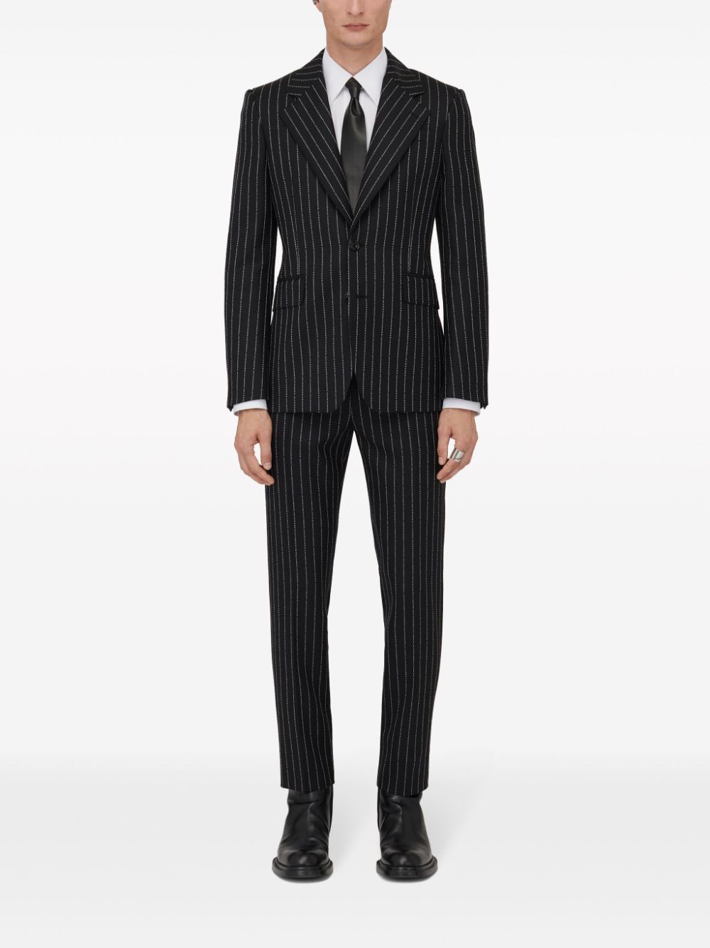 Alexander McQueen ALEXANDER MCQUEEN- Pinstripe Single-breasted Jacket