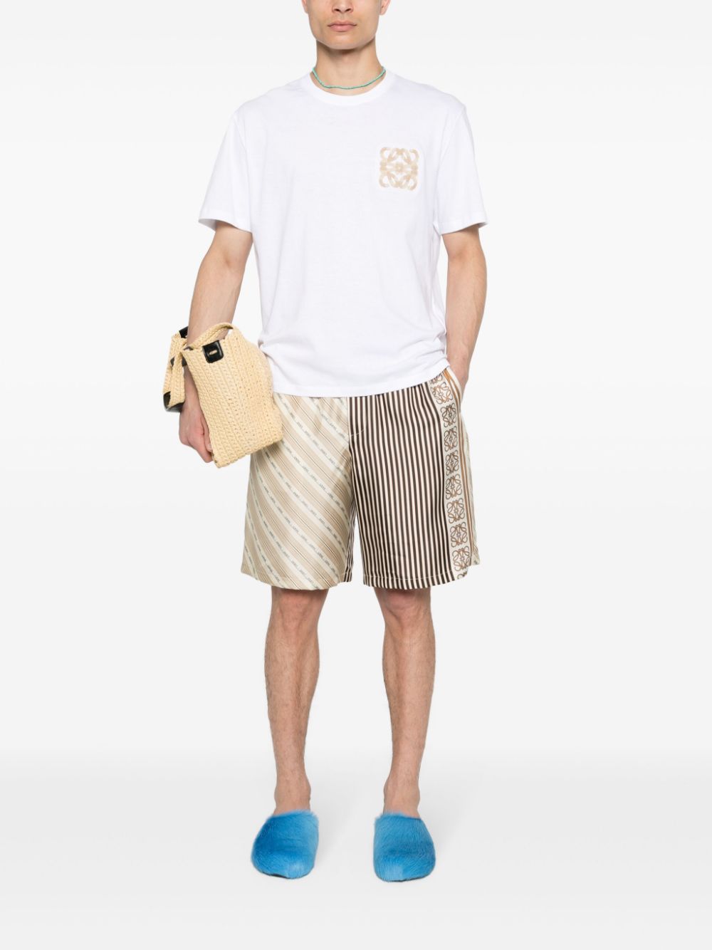 Loewe Paula's Ibiza LOEWE PAULA'S IBIZA- Striped Silk Shorts