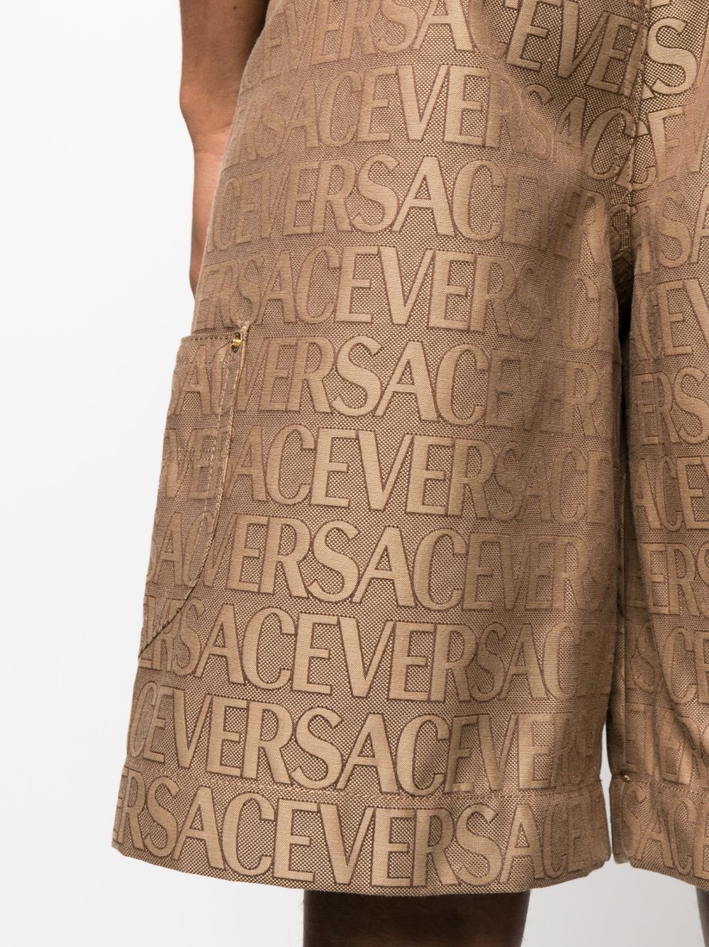 Versace VERSACE- Allover-jacquard Bermuda Shorts