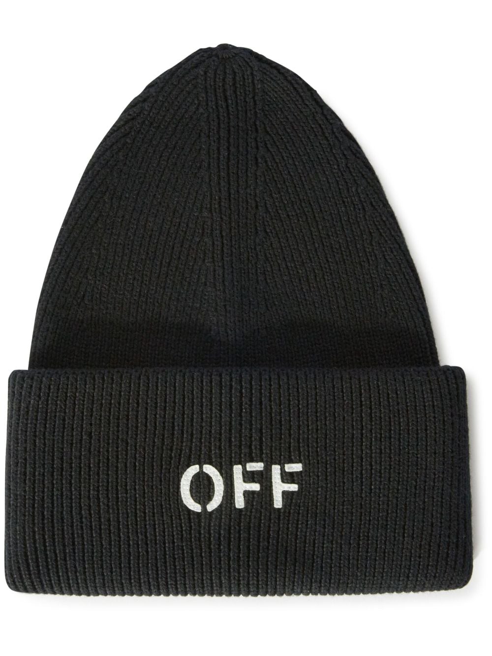 OFF-WHITE OFF-WHITE- Logo Cotton Blend Beanie