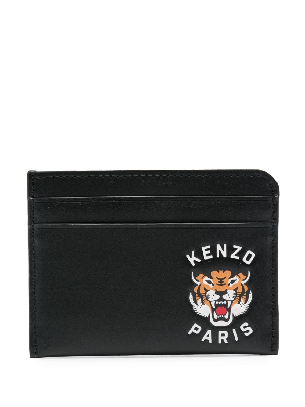 Kenzo KENZO- Varsity Tiger Leather Card Case