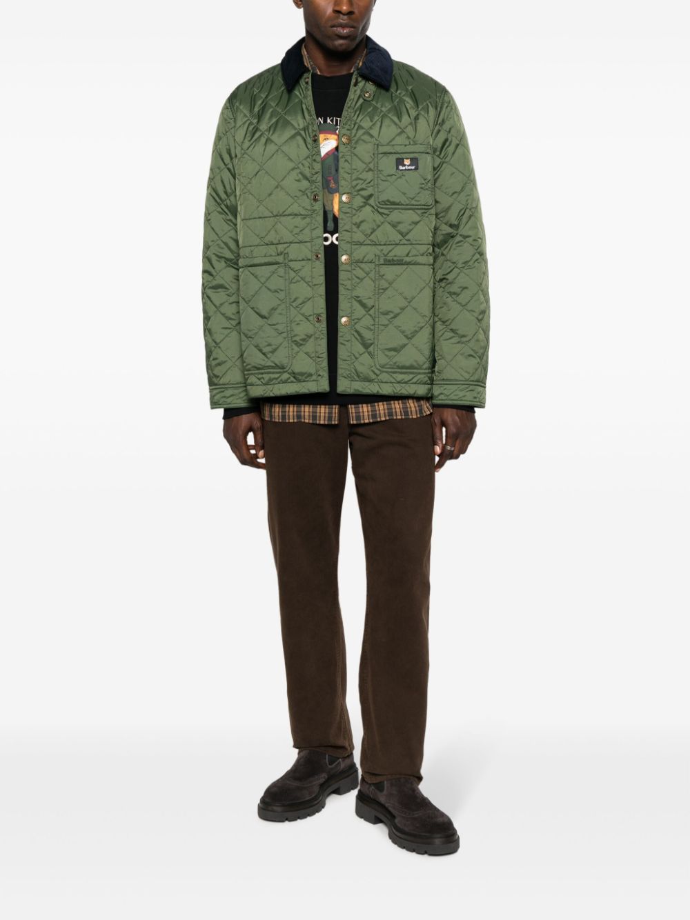 Barbour X Maison Kitsune' BARBOUR X MAISON KITSUNE'- Kenning Quilted Jacket