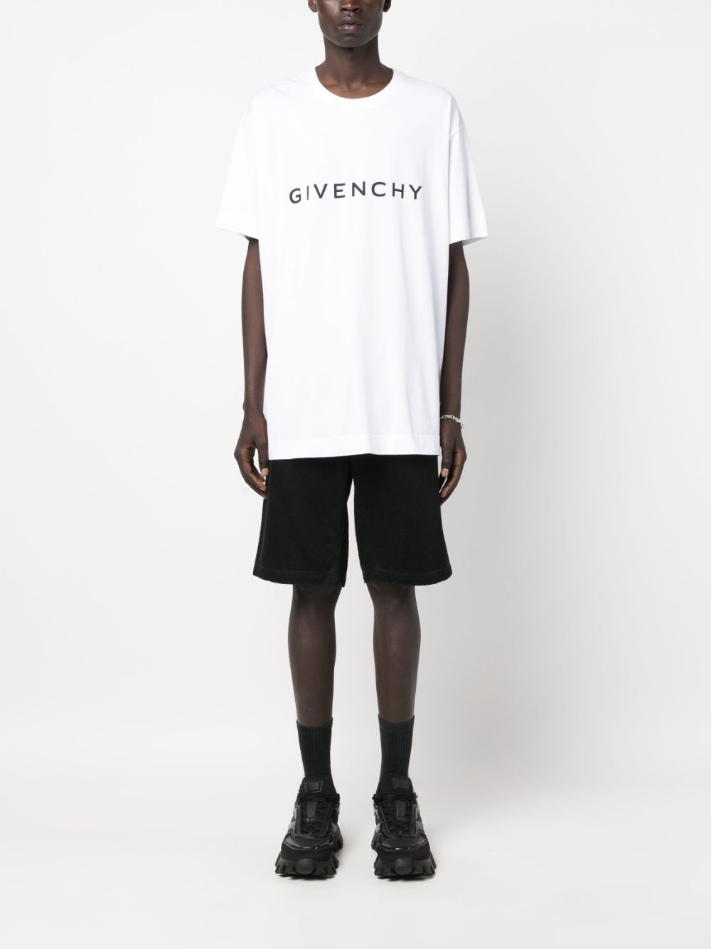 Givenchy GIVENCHY- Logo Oversized Cotton Shirt