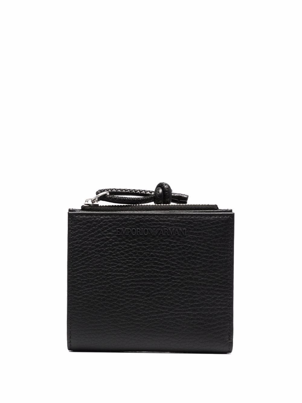 Emporio Armani EMPORIO ARMANI- Leather Zipped Card Case