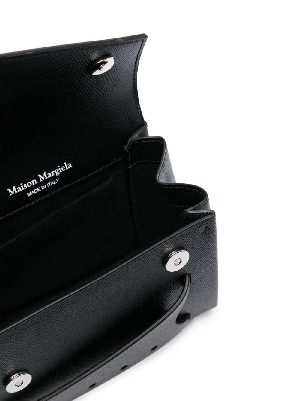 Maison Margiela MAISON MARGIELA- Snatched Asymmetric Micro Leather Handbag