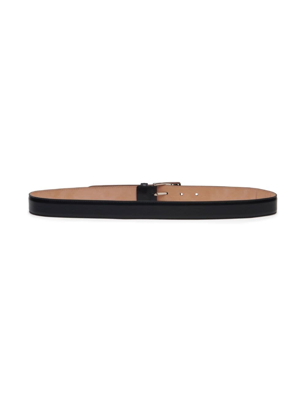 Alexander McQueen ALEXANDER MCQUEEN- Seal Buckle Leather Belt