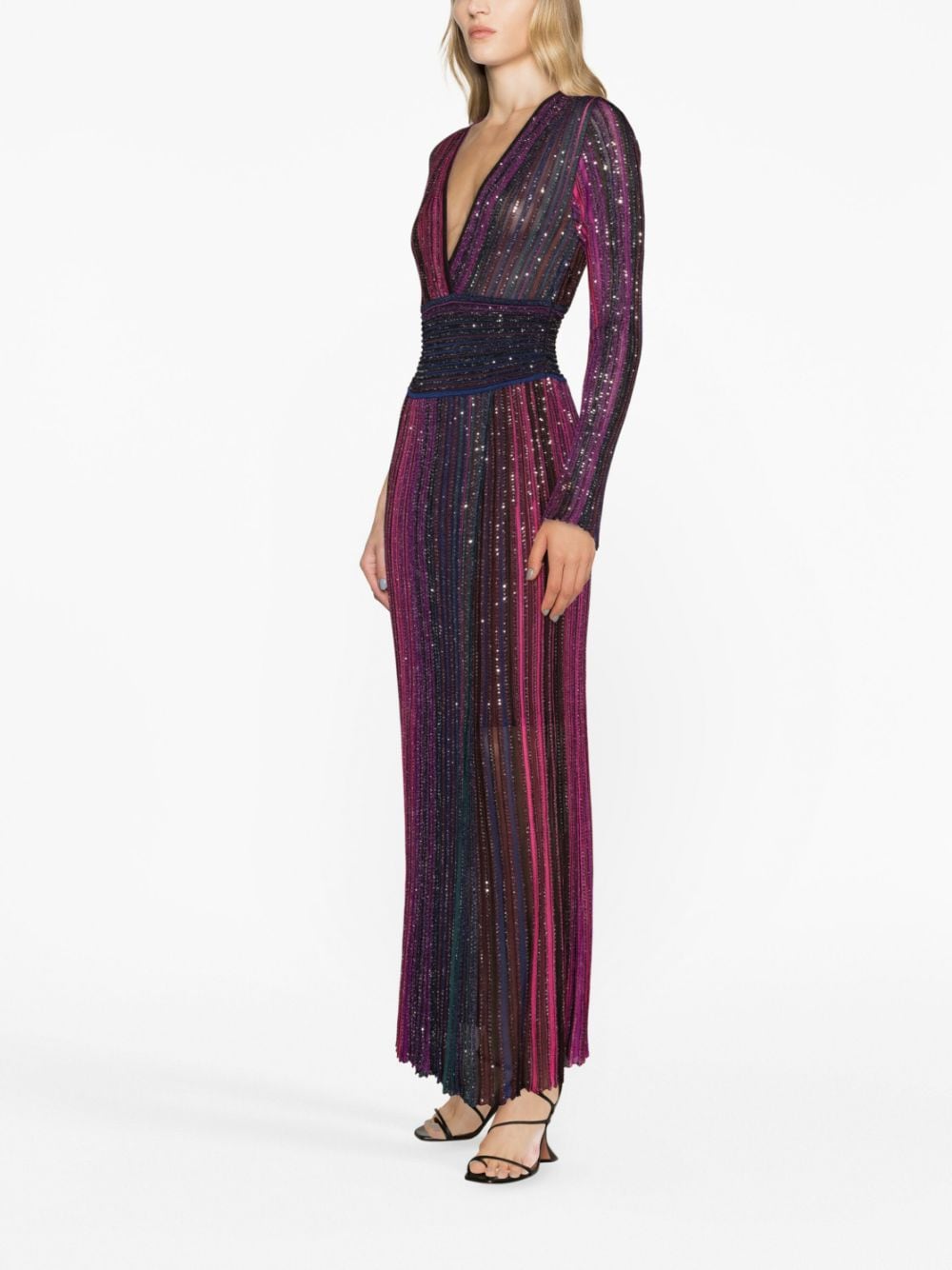 Missoni MISSONI- Lurex Pleated Long Dress