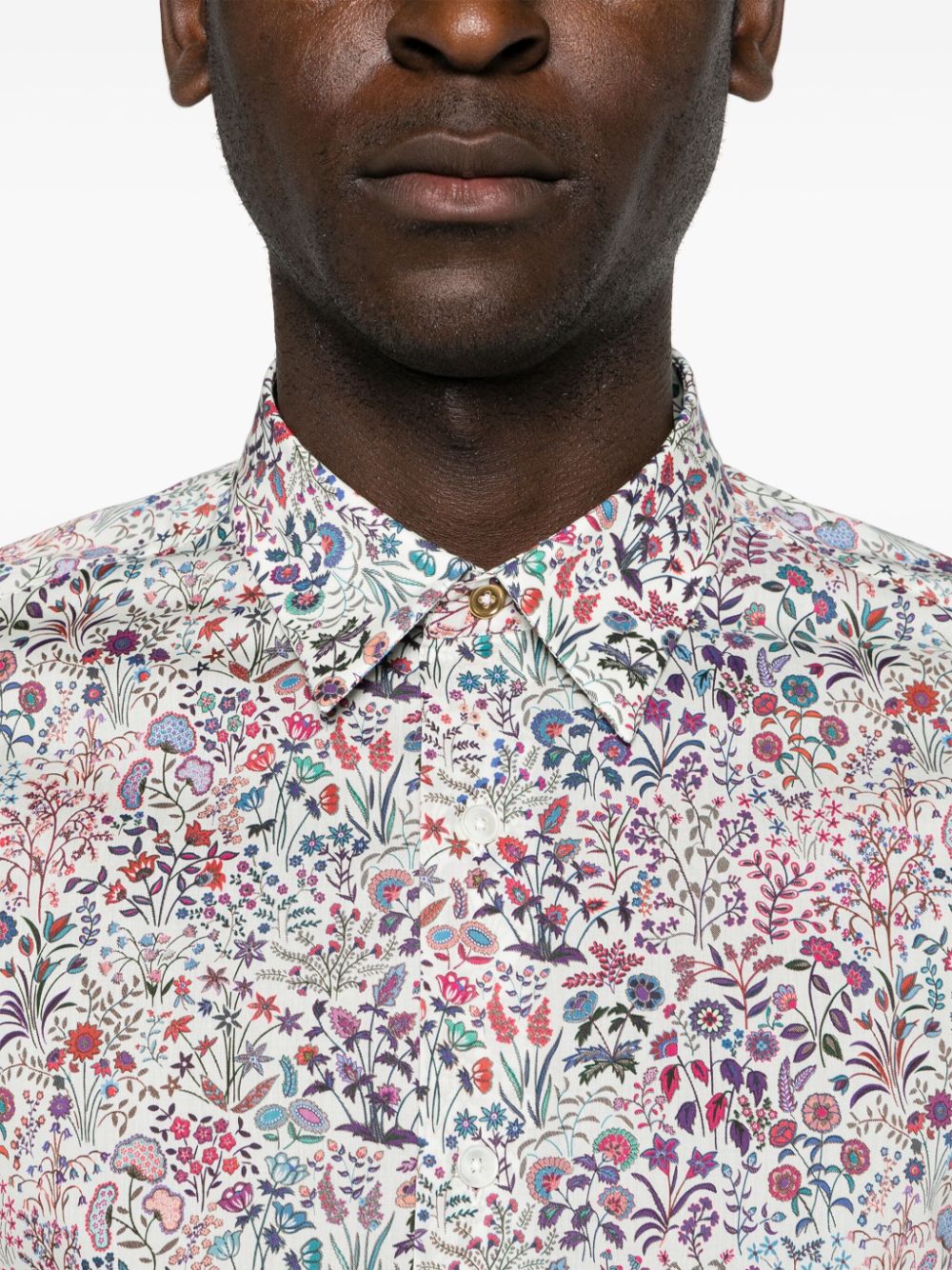 Paul Smith PAUL SMITH- Printed Organic Cotton Shirt