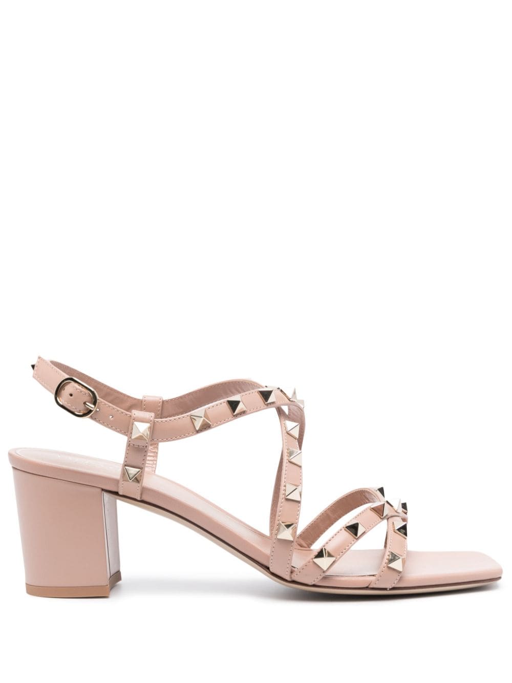 VALENTINO GARAVANI VALENTINO GARAVANI- Rockstud Leather Heel Sandals