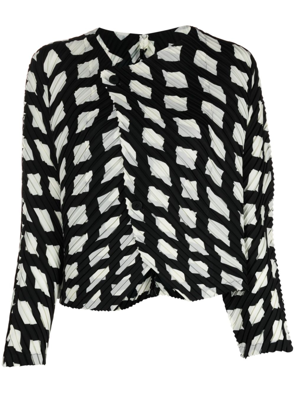 Issey Miyake ISSEY MIYAKE- Geometric Pattern Cardigan