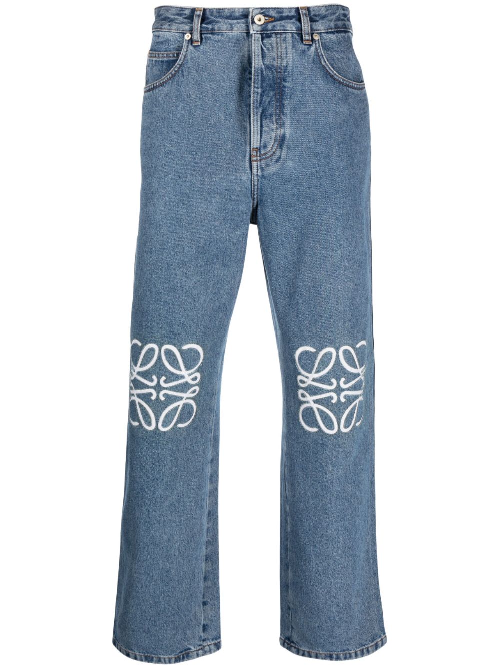 Loewe LOEWE- Anagram Baggy Denim Jeans