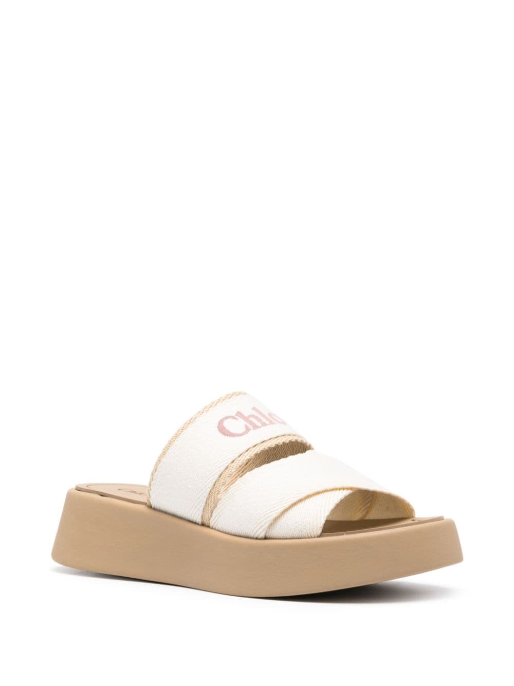 Chloé CHLOÉ- Mila Leather Flatform Sandals