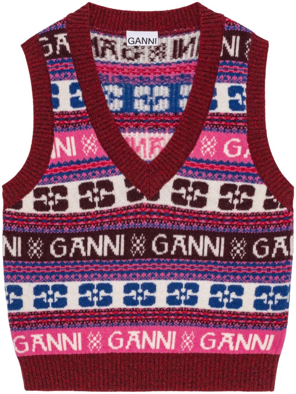 Ganni GANNI- Logo Wool Vest