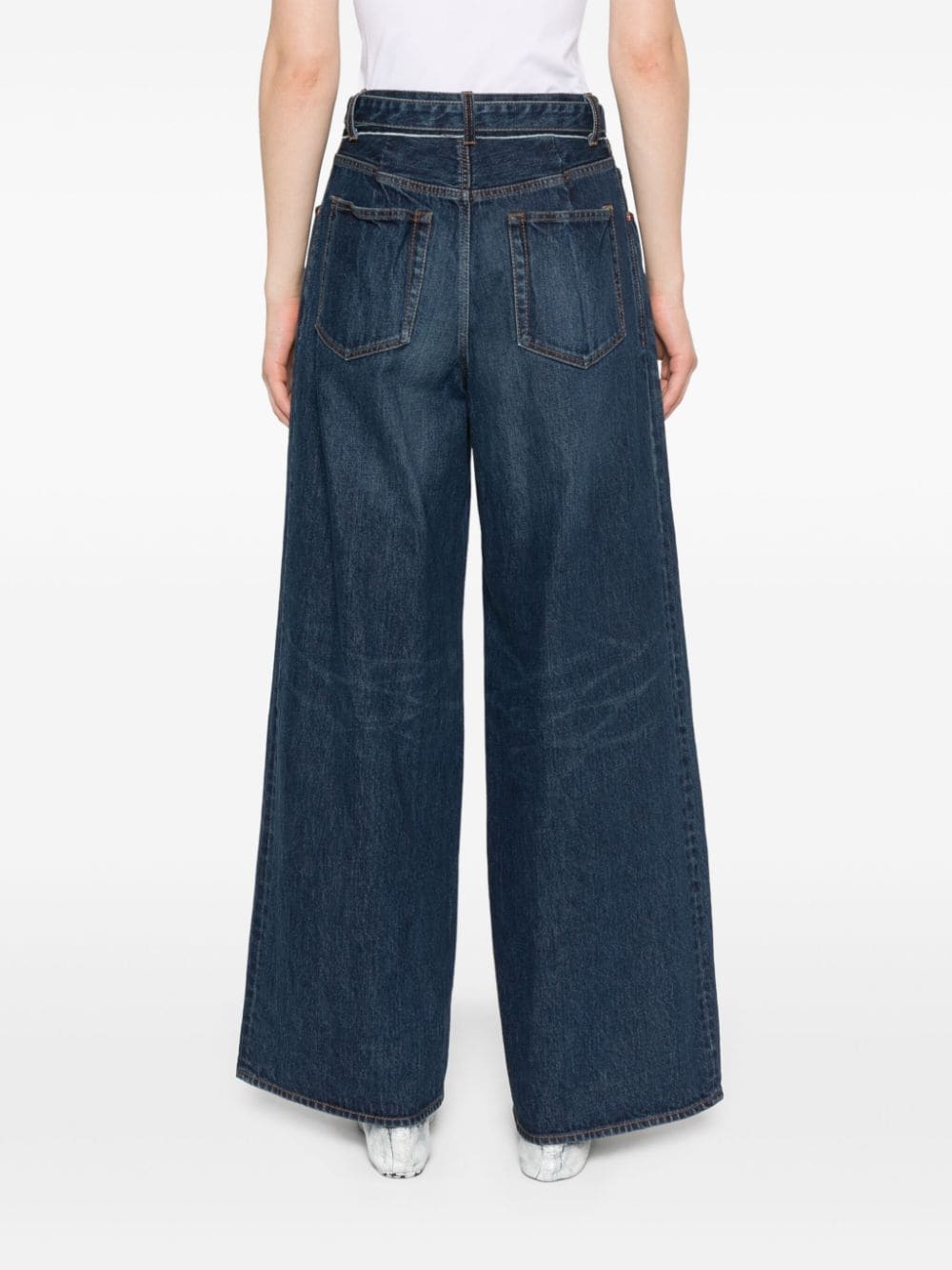 Sacai SACAI- Wide Leg Denim Jeans