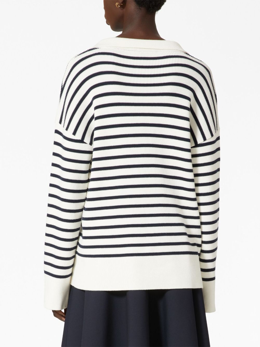 Valentino VALENTINO- Striped Cotton Sweater