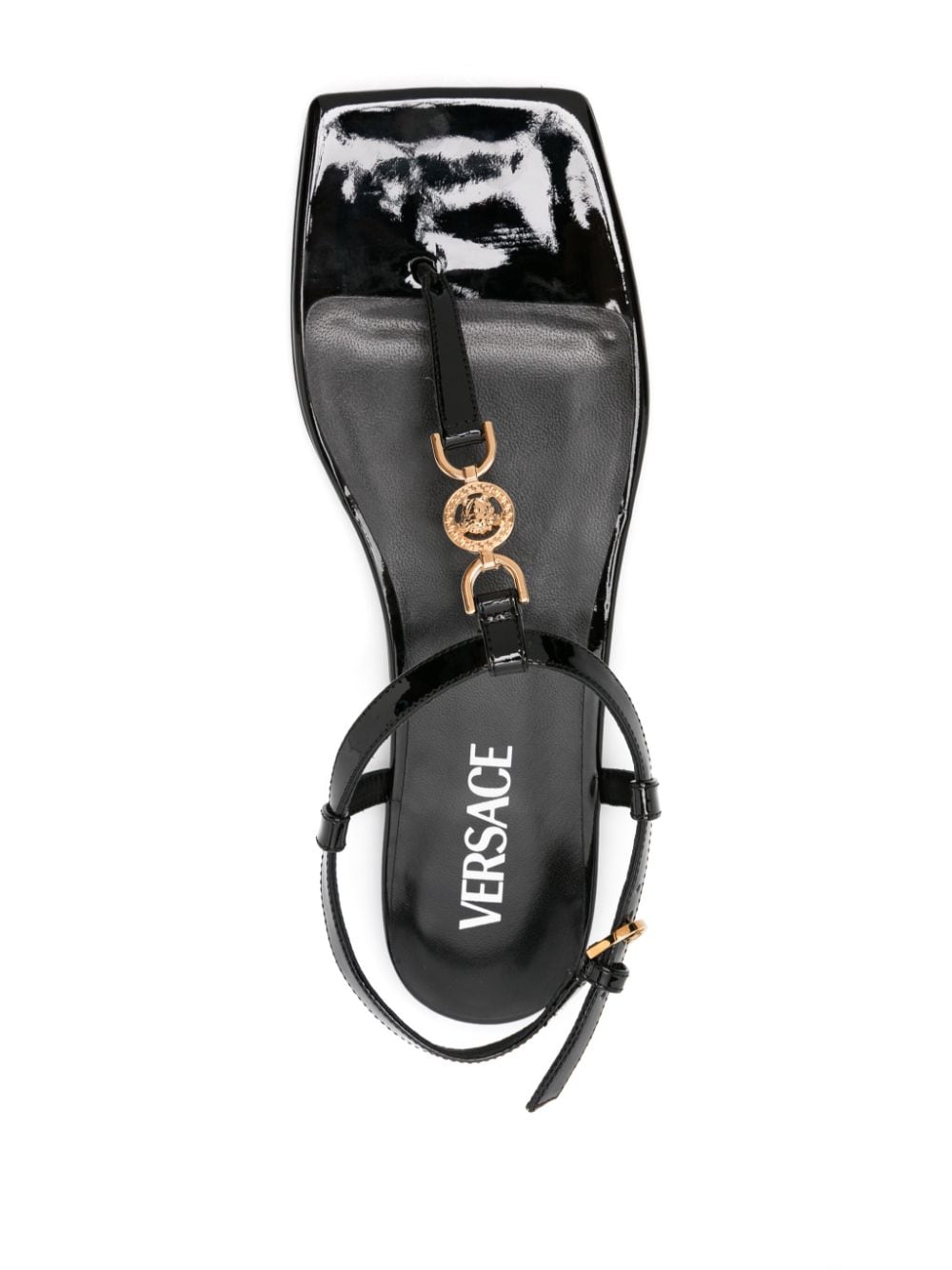 Versace VERSACE- La Medusa Patent Leather Sandals