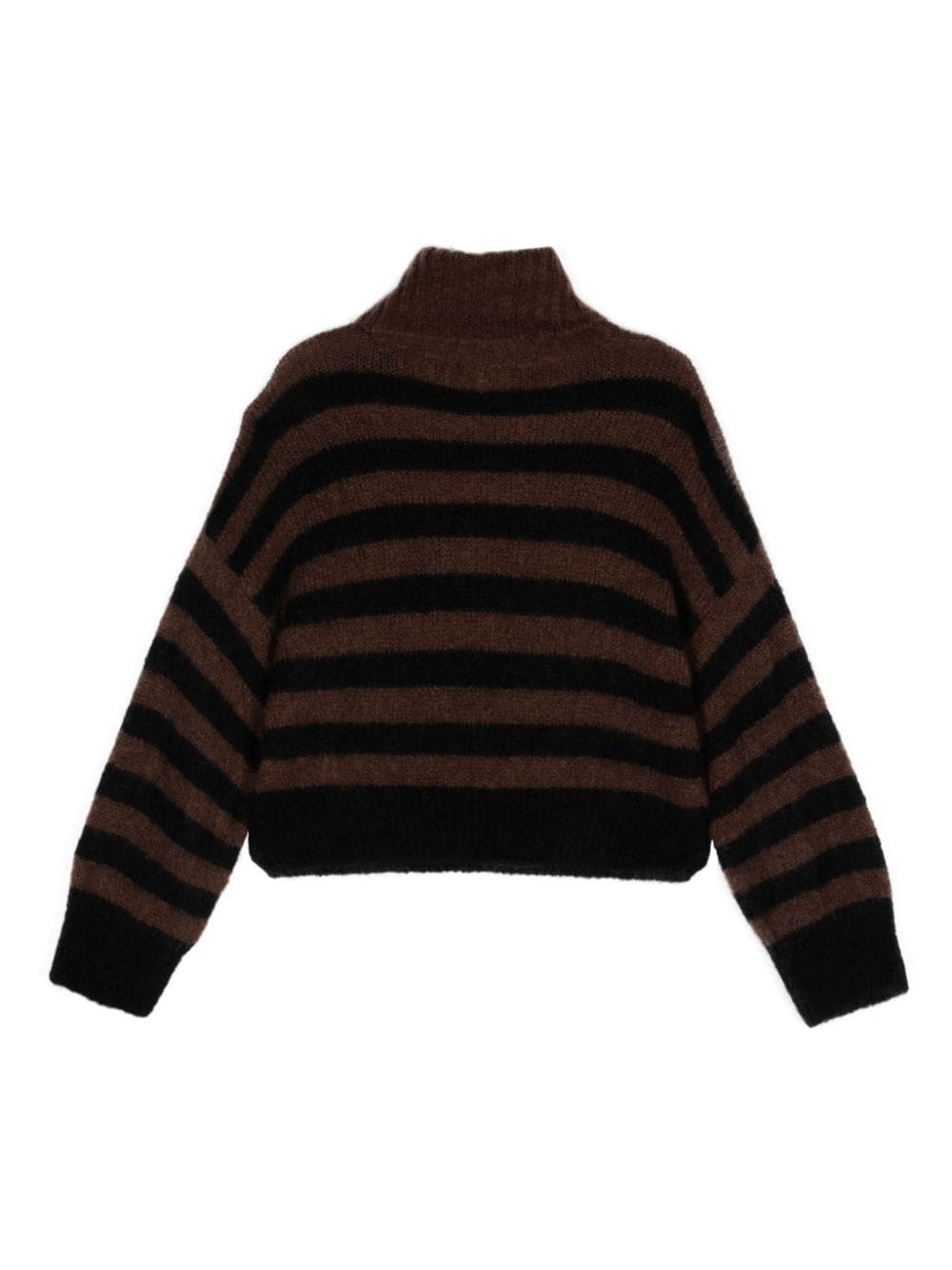 Alysi ALYSI- Wool Striped Turtleneck Sweater