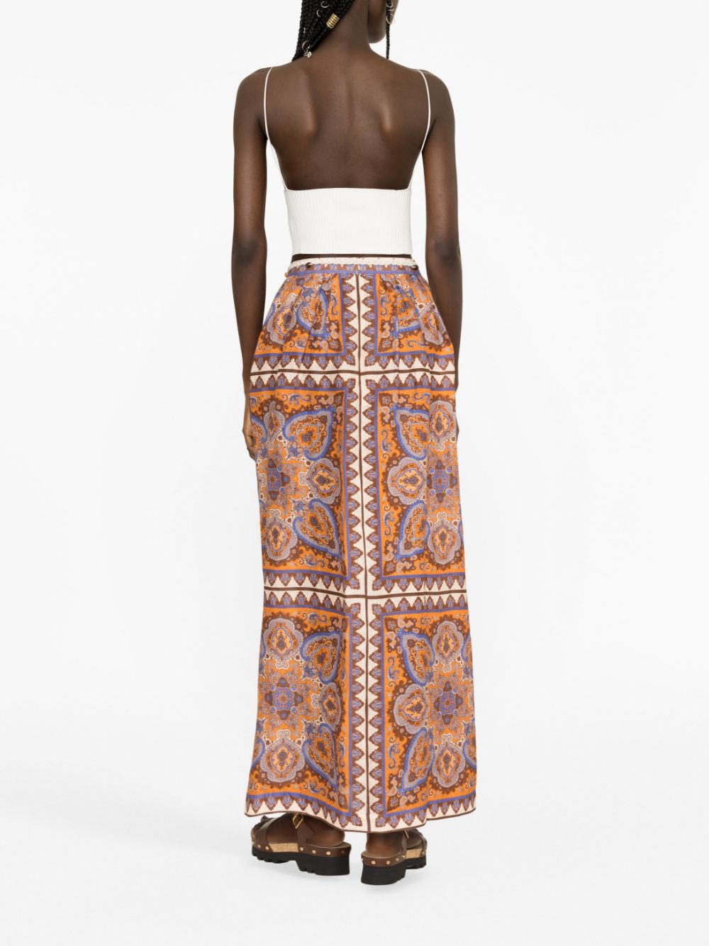 Zimmermann ZIMMERMANN- Paisley Print Long Cotton Skirt