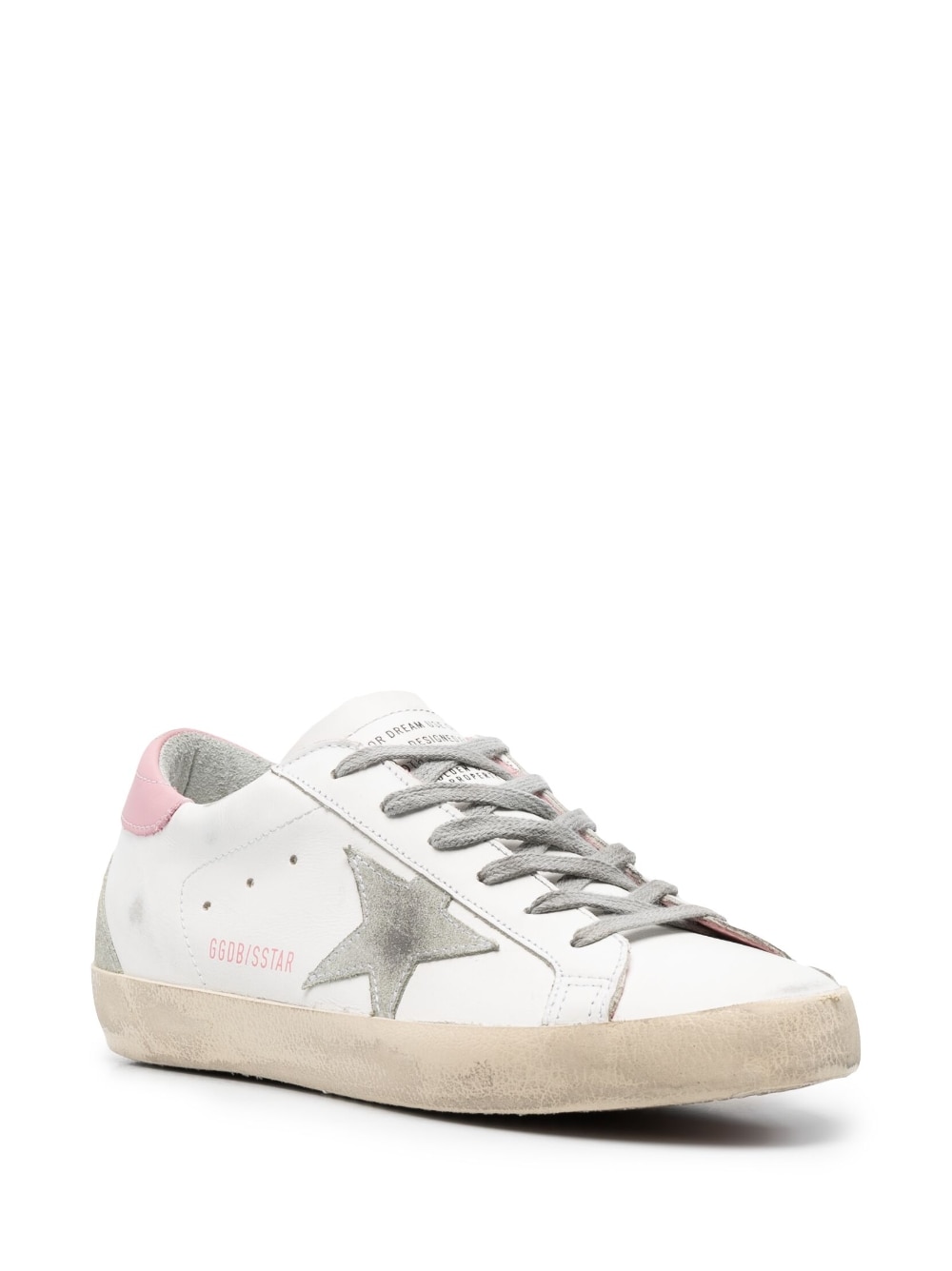 Golden Goose GOLDEN GOOSE- Super-star Leather Sneakers