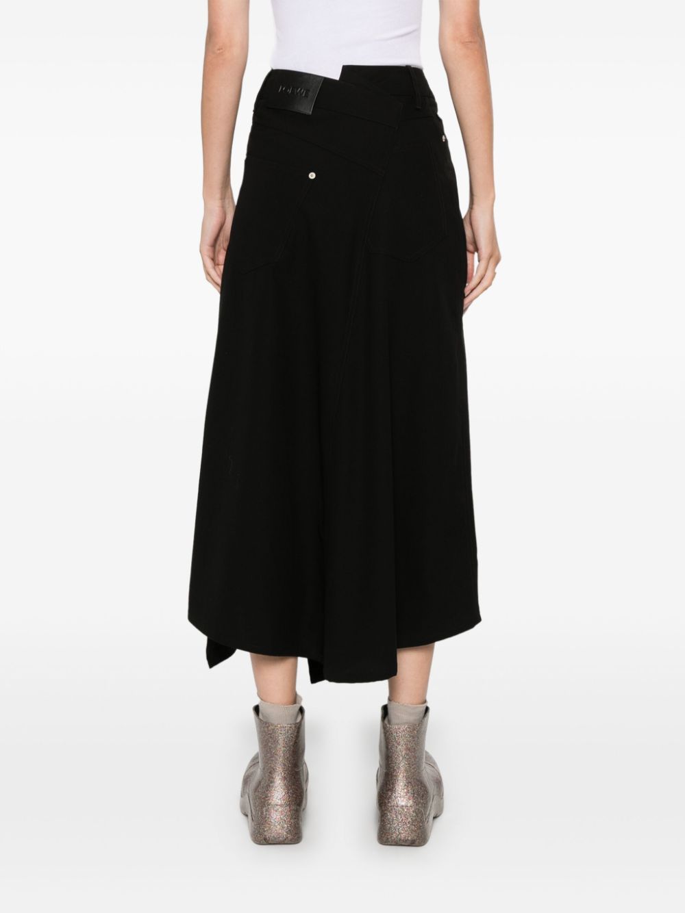 Loewe LOEWE- Cotton Asymmetric Skirt