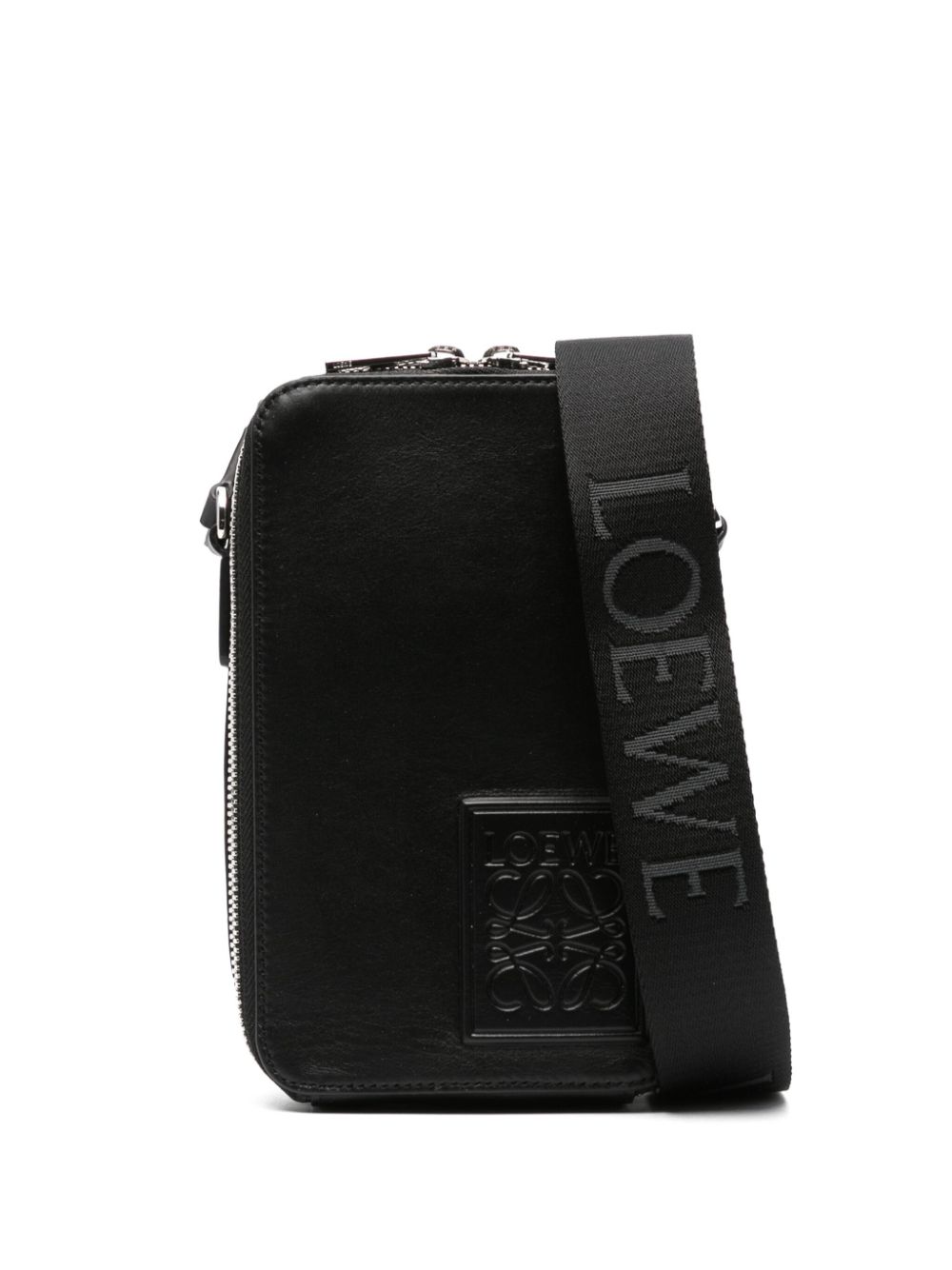 Loewe LOEWE- Vertical Pocket Satin Calfskin Crossbody Bag