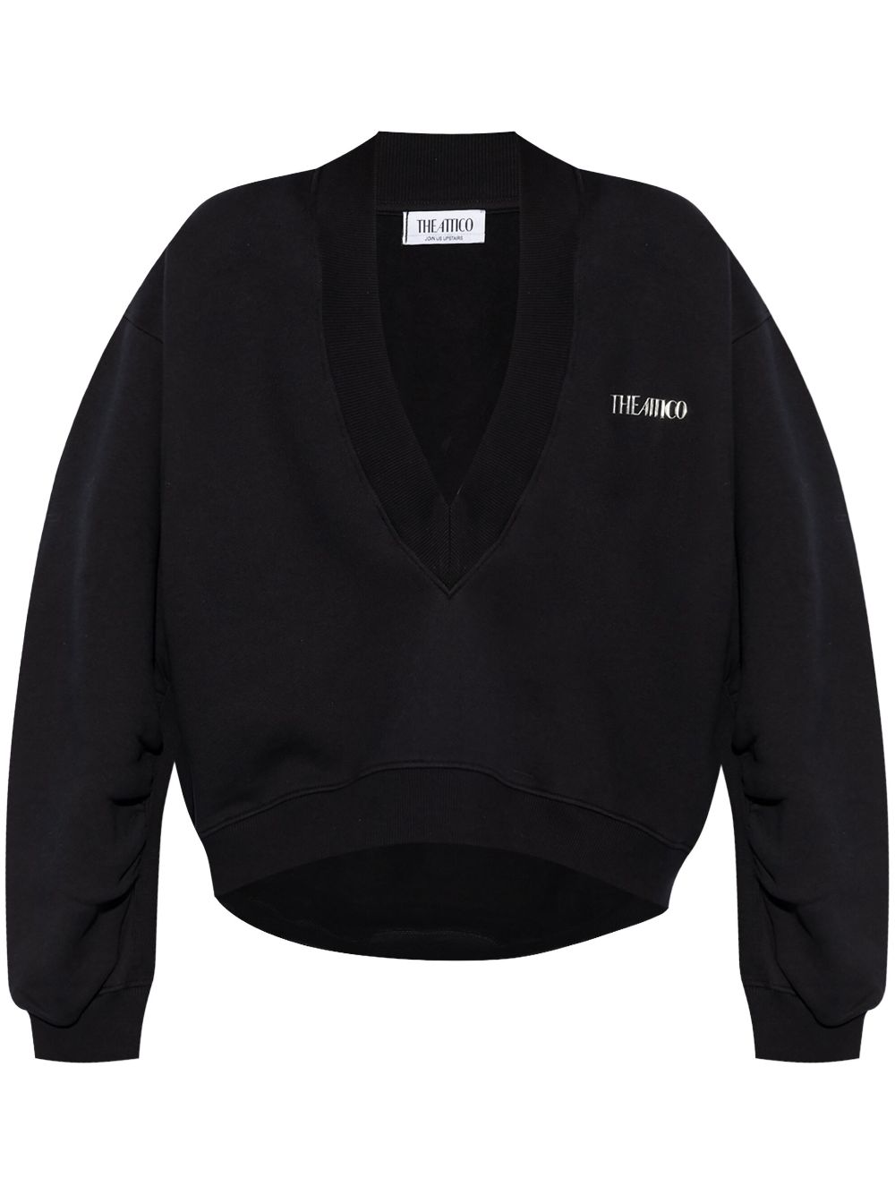 The Attico THE ATTICO- V-necked Cotton Sweatshirt