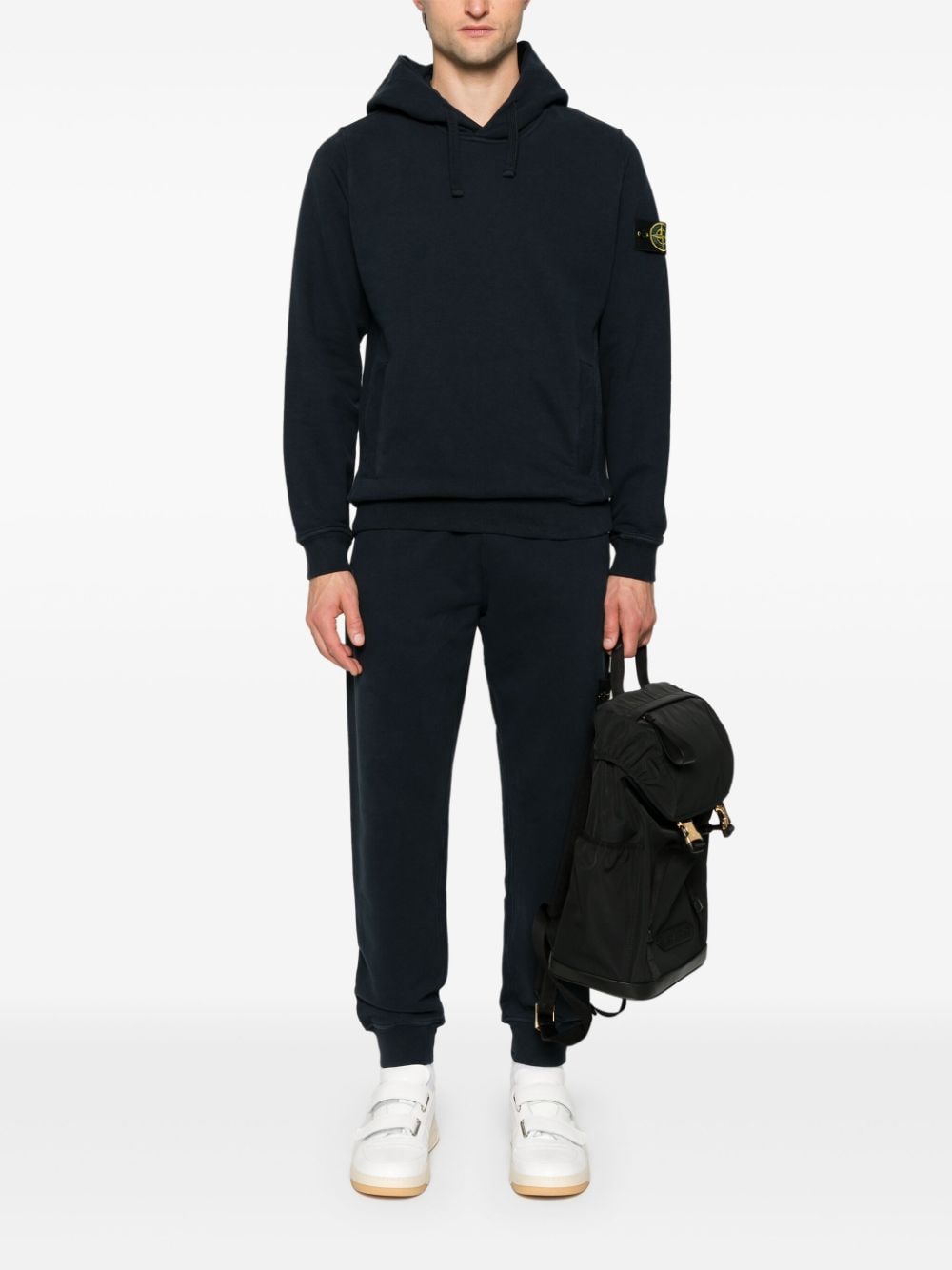 Stone Island STONE ISLAND- Logo Cotton Hoodie