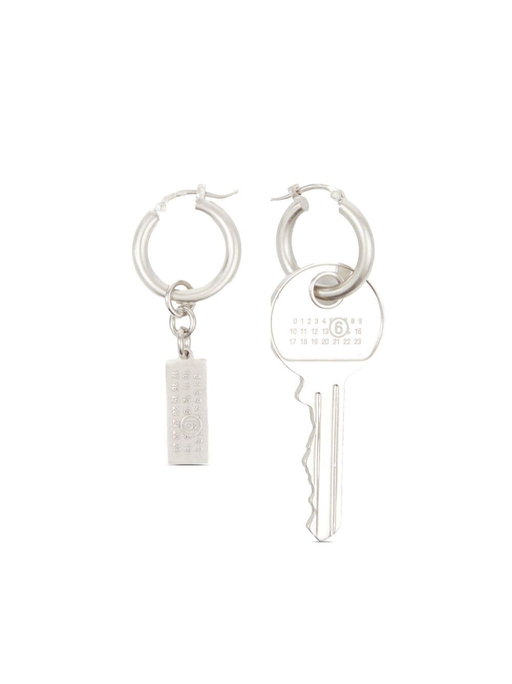 MM6 Maison Margiela MM6 MAISON MARGIELA- Tag And Key Earrings