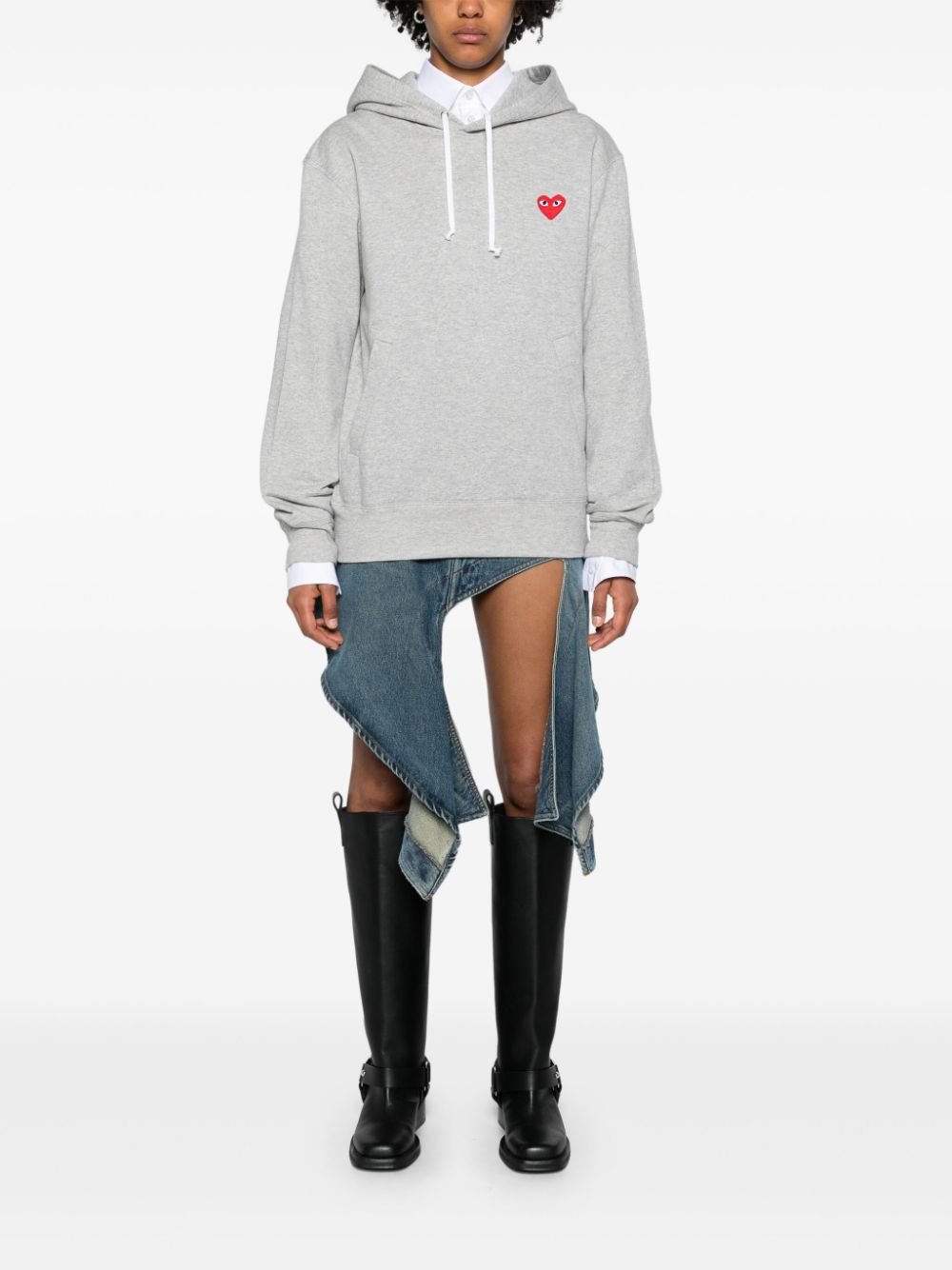 Comme Des Garçons Play COMME DES GARCONS PLAY- Logo Cotton Hoodie