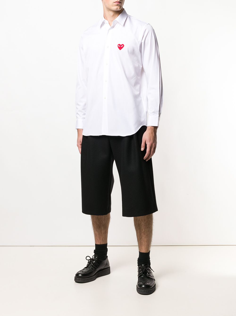 Comme Des Garçons Play COMME DES GARCONS PLAY- Logo Cotton Shirt