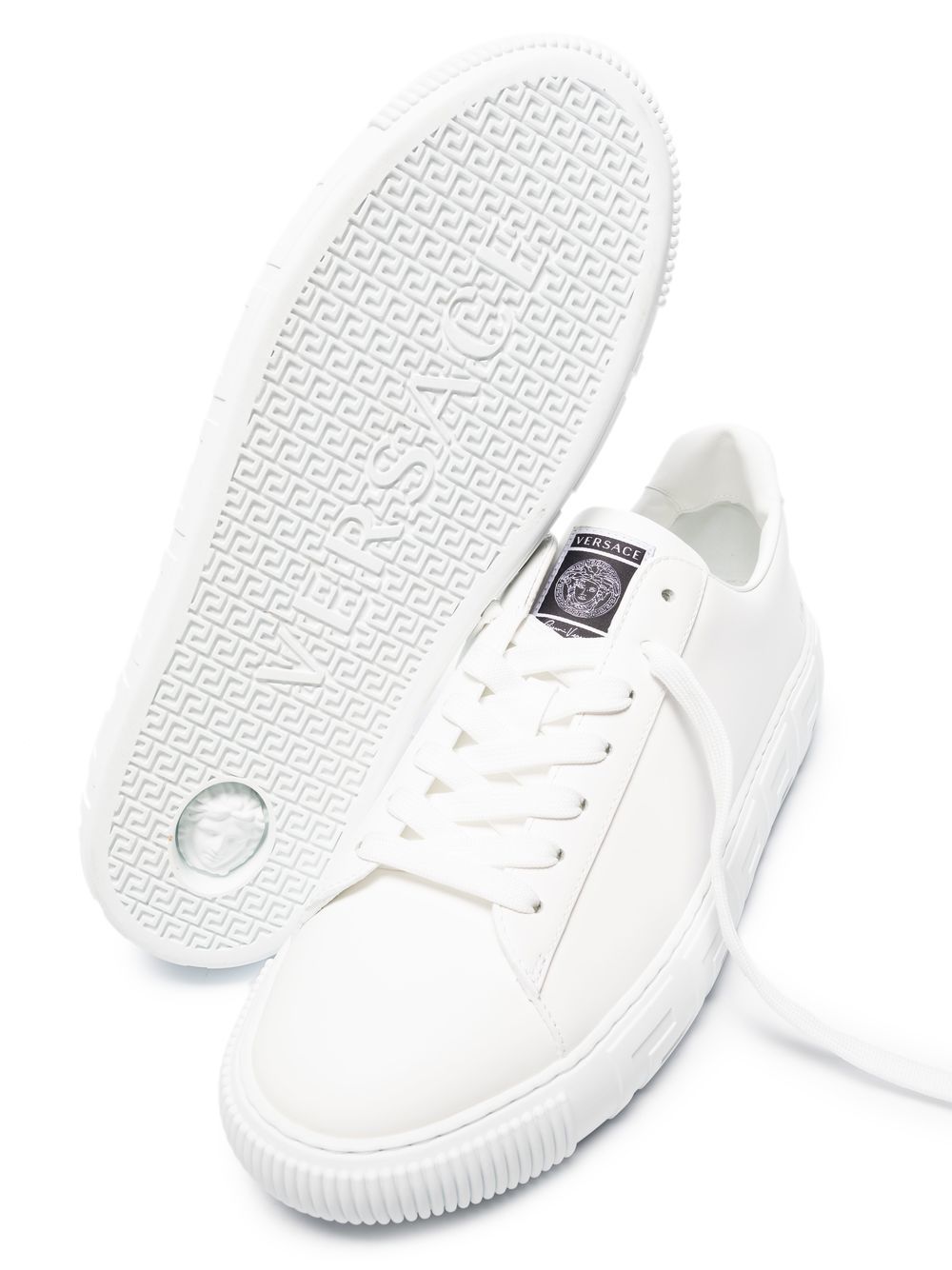 Versace VERSACE- Greca Leather Sneakers